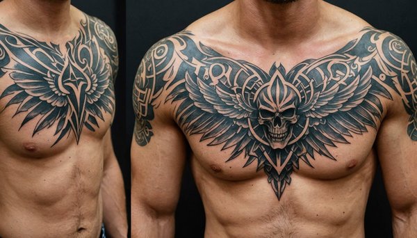 Tatouage pec homme : 28 idées inspirantes à découvrir